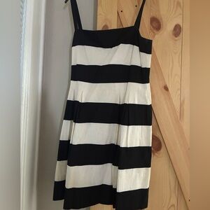 Black and White Striped Dress